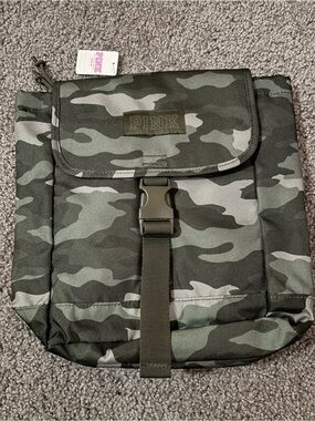 PINK Victoria's Y2K Camo Utility Backpack - Olive Green